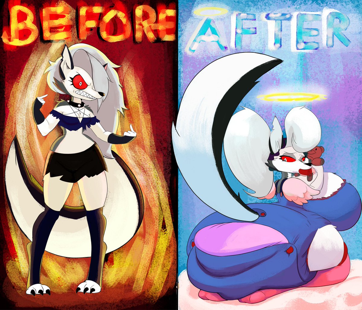 Make the bad girl into the goodish girl. Just let them push all that evil into their diapers.