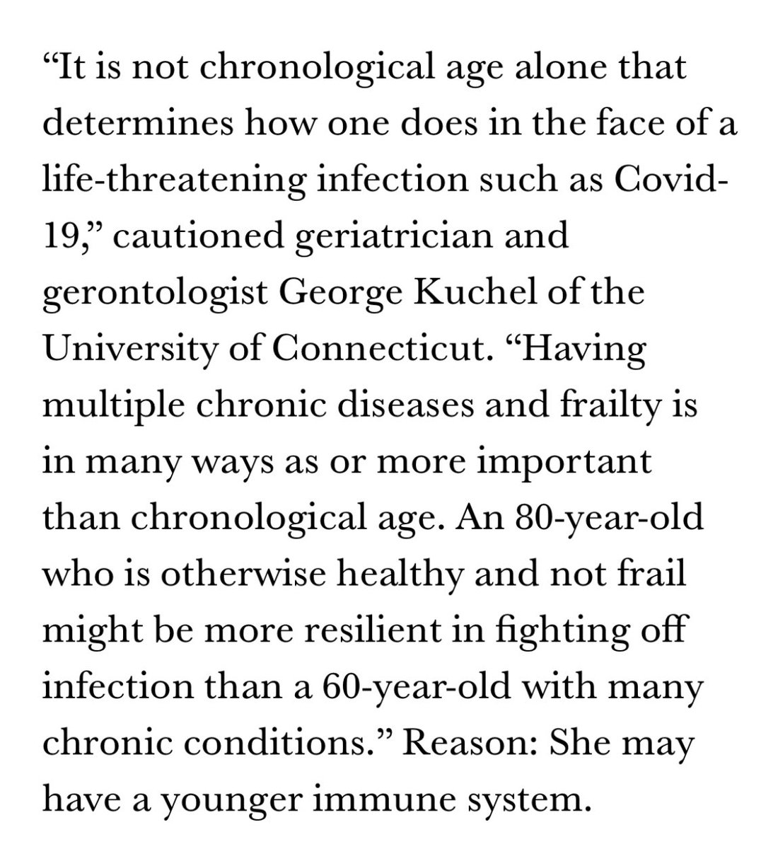 One issue of course is that we don’t all age the same way. Our bodies and our immune systems devolve based on other factors. And those factor start to hit us pretty hard at age 50. 9/