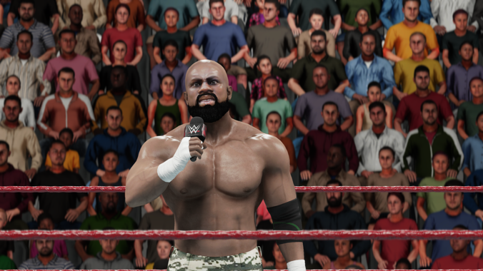 @KWashingtonCAW the World Heavyweight champion came out to cut a promo and out the locker room on notice that he is keeping that title for as long as he wants.
