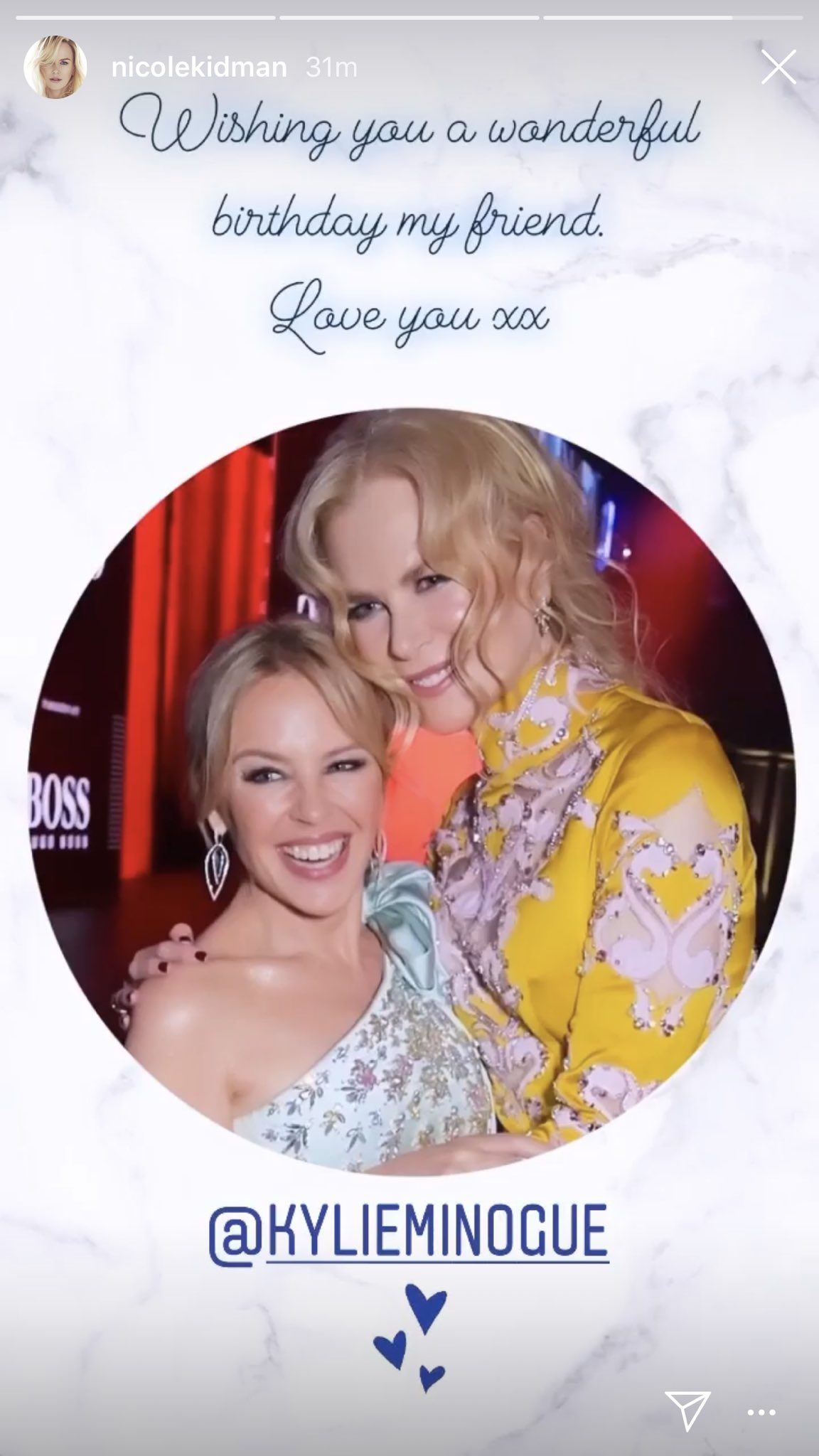 Nicole Kidman wished Kylie a Happy Birthday on social media. We love to see it!  