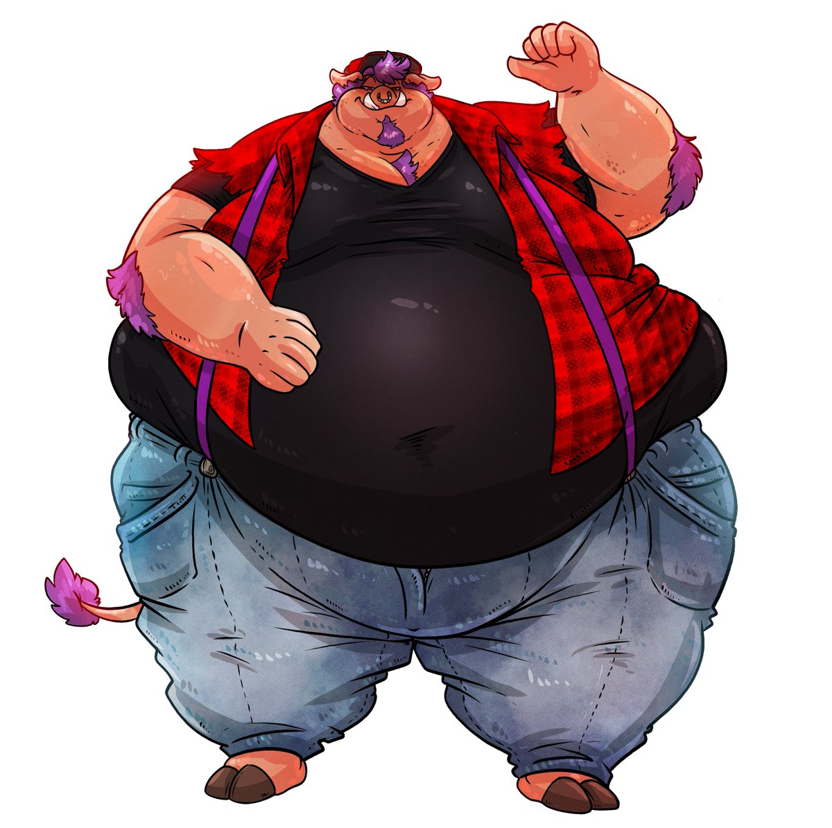 Hugh - This trucker hog is quite the massive predator. A voracious appetite with a cauldron of a gut that hides away his prey at his pit stops. He has quite the rugged charm to him, most people cant help but through themselves to his appetite as he pins them against the wall.