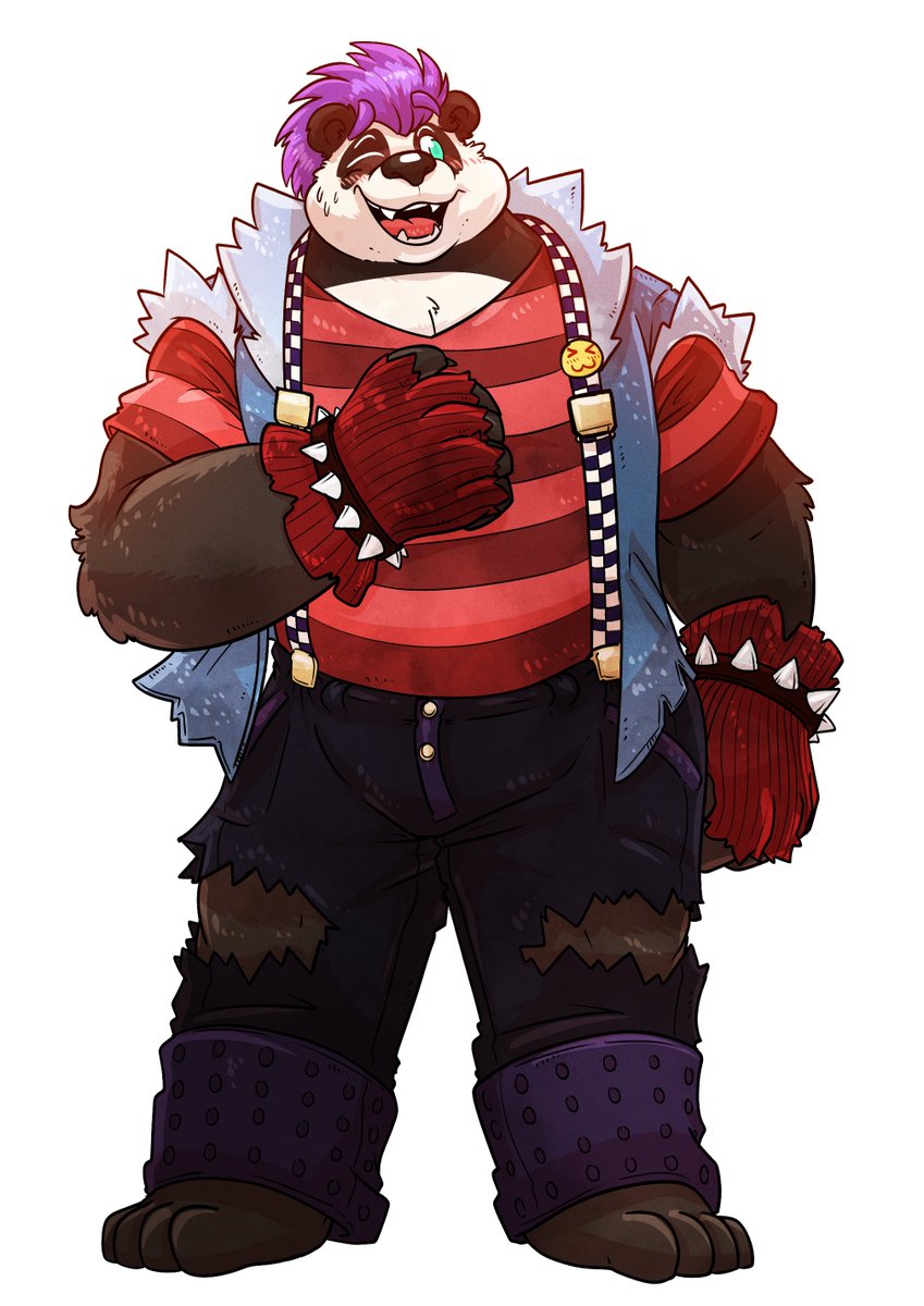 TJ - The famous panda rocker! This popular character was from one of my more well known growth drives and I've always loved his design and I've been so glad that people like this shy musician.