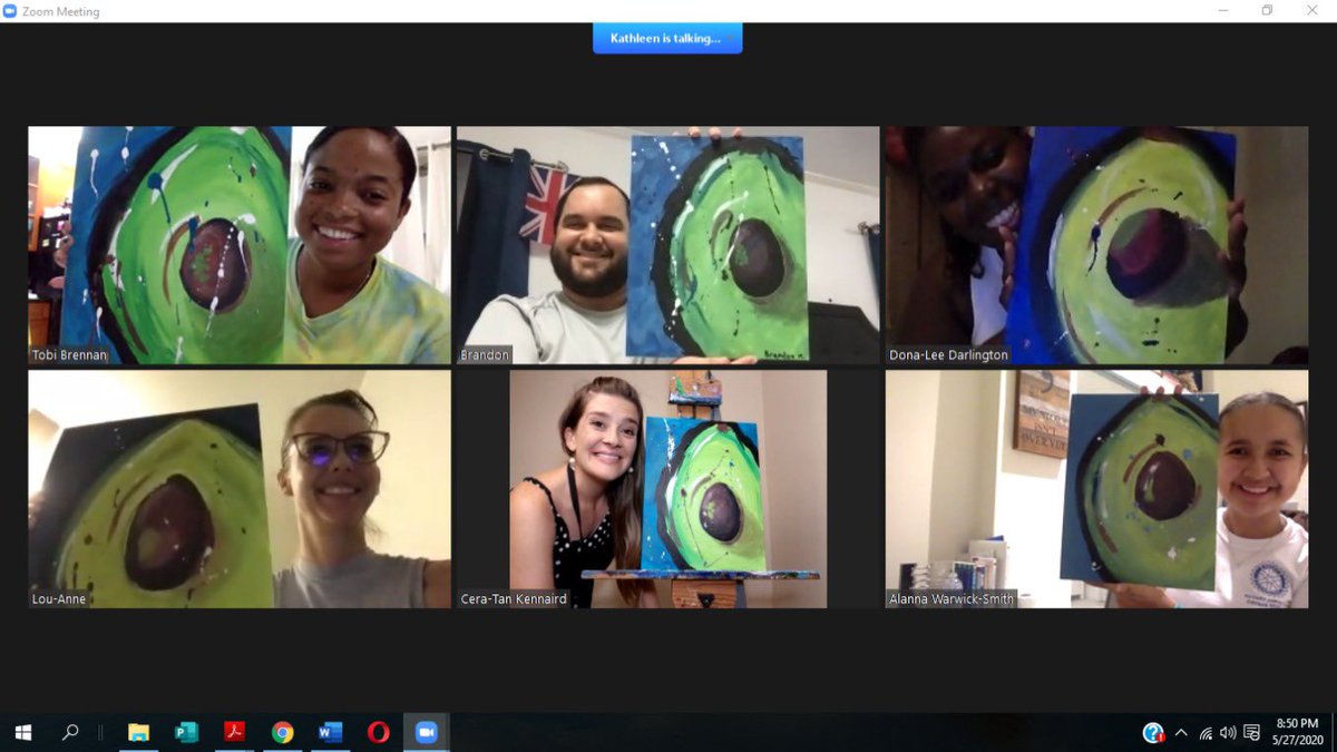 brandondm3451's tweet image. Had a great night painting with @RotaractBlue and Art Nest Creative Studio via Zoom. 🎨 🥑 #rotaractblue #rotaract #painting #avocados