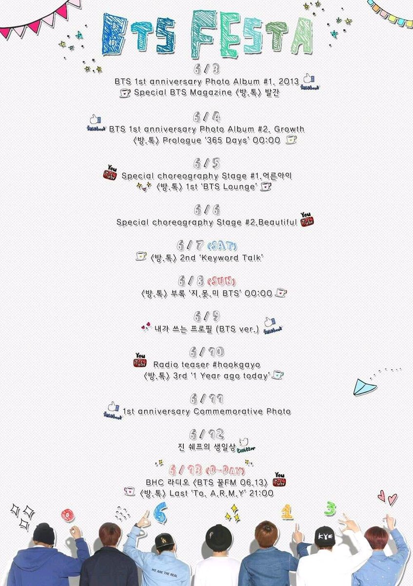 Jiminbts_INA's tweet photo. BTS Festa dari tahun ke tahun. Btw ini festa kalian yang keberapa? ✨

BTS Festa from year to year.  Btw, how many of these festa do you have?

#방탄소년단 @BTS_twt https://t.co/EpZFhZrZPJ