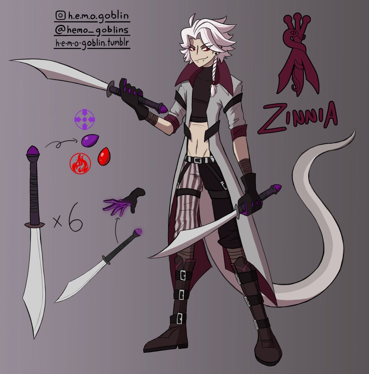 Vega Rwby8 Brainrot Character Sheet For My Rwby Oc That Uses Juggling Knives With Gravity Dust In Them So They Can Be Recalled To His Hands At Will He S A