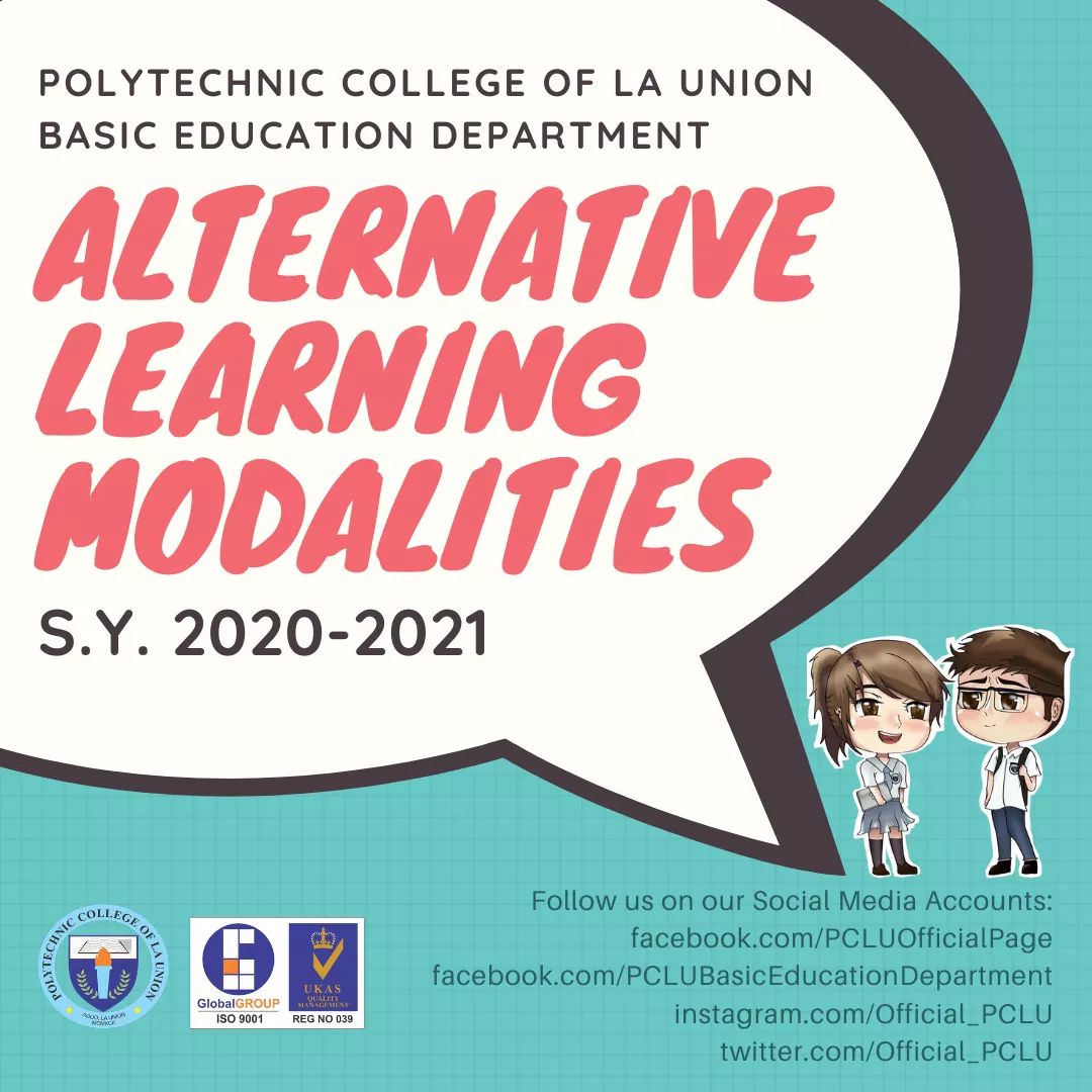 EDUCATION FOR ALL!! PCLU will be implementing the following learning modalities for SY 2020-2021: Online Learning, Blended Learning, Offline Learning, and Paper-Based Learning.A THREAD: