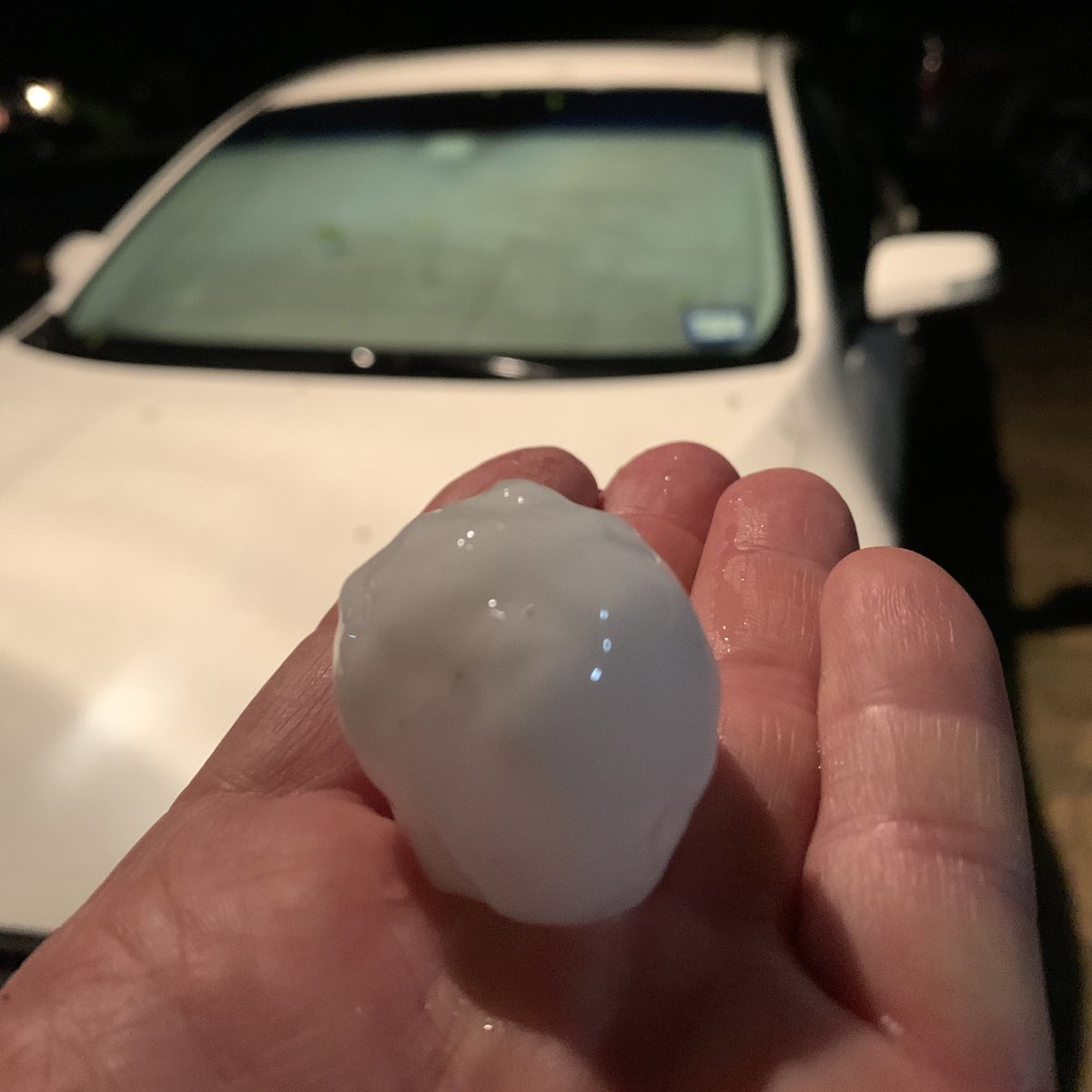 Auctionbrio's tweet photo. Golf ball hail in San Antonio #hailsa https://t.co/Ra7cGB4Htr
