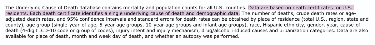 The person who wrote this comment used the CDC Wonder UCD database to get the 918 average.But there's only one UCD on a death certificate, so we expect those stats to be lower than stats that include pneumonia as one of multiple causes. https://wonder.cdc.gov/ucd-icd10.html 