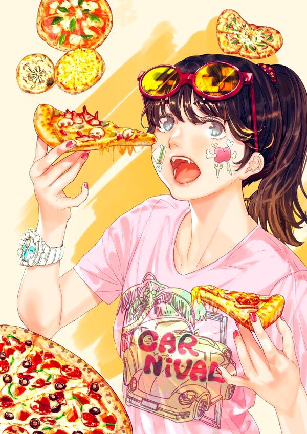 Nik Ibi ニキビ イラスト投稿 Op Twitter 週に1回はピザが食べたくなる 食べに行くのを惜しんでイラストで発散 絵描きさんと繋がりたい イラスト 絵垢 イラスト好きな人と繋がりたい ピザ 食べ物イラスト T Co Gvftorkqnc Twitter