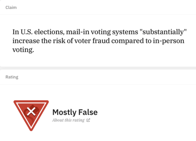 11/ @byjlee fact-check for  @snopes: https://www.snopes.com/fact-check/mail-in-ballot-voter-fraud/