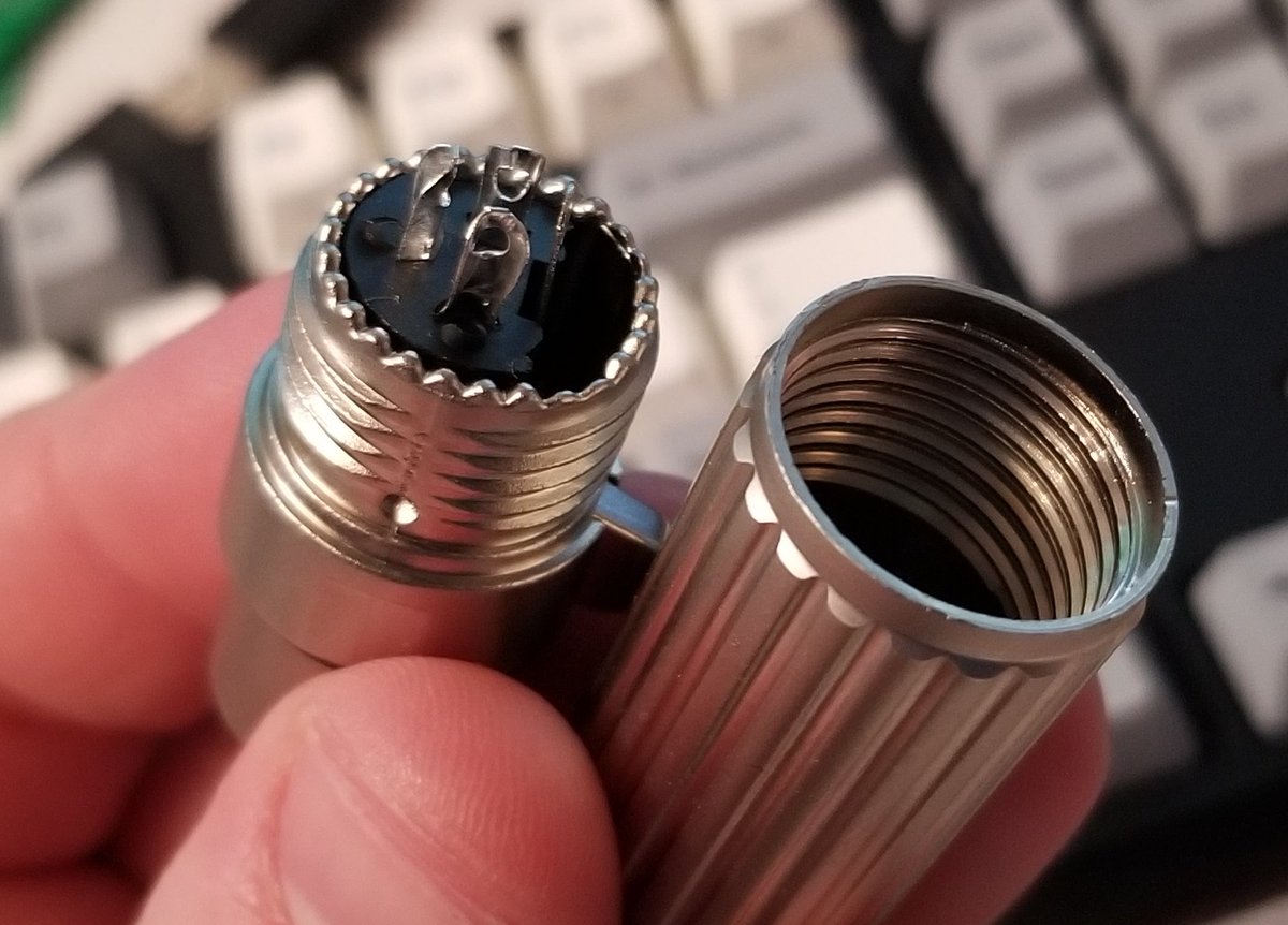 The XLR connector just unscrews, because this is just a standard XLR connector that they've repackaged, it's not some special-made thing.