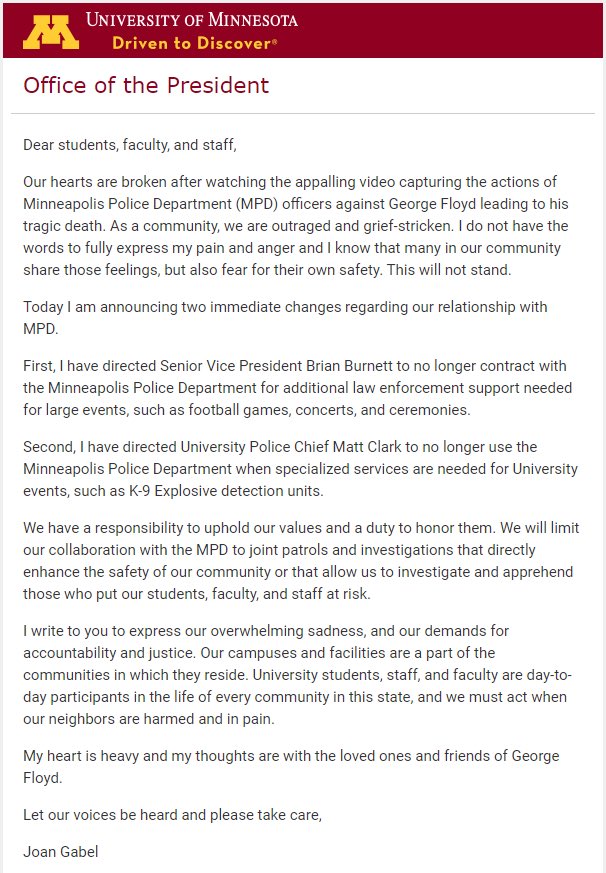 iamcoachjohnson's tweet photo. University of Minnesota President not playing https://t.co/a0mLdZQtLx