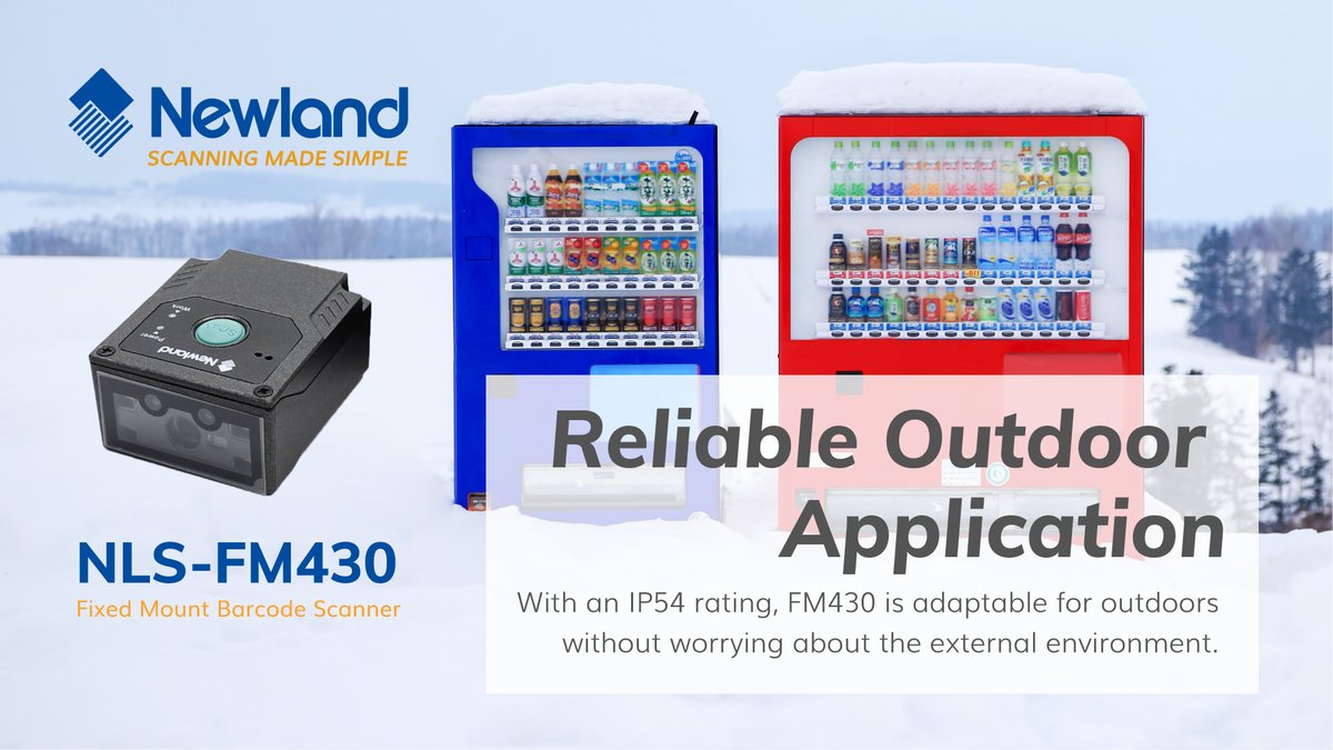 Newland_AIDC's tweet image. Newland’s bestselling fixed mount barcode scanner NLS-FM430, untethered your devices from outdoor conditions. 
Any sales query, please contact info@nlscan.com
#Newland #fixedmountscanner #barcode #scanner #kiosk #embedded #Outdoor #retail #stationaryscanner #pointofsale #payment