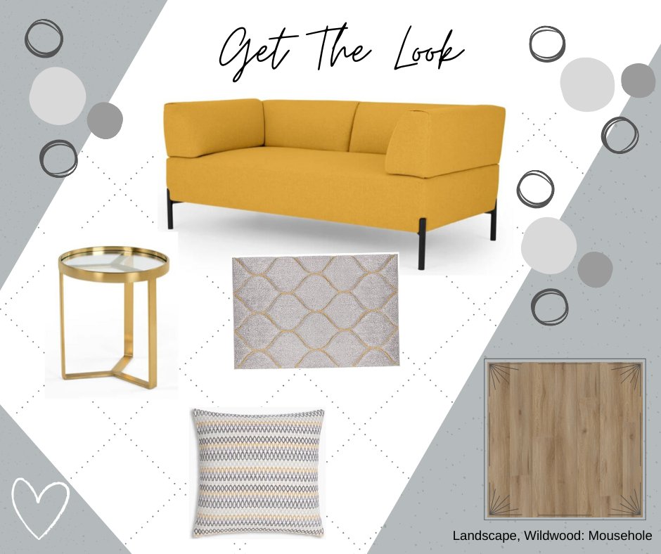 designfloorsuk's tweet photo. #GetTheLook | Spring is the perfect time to add a ray of light to your home. A dash of mustard or a splash of yellow adds a side order of sunshine to any space. 

How are you brightening up your living space? ⠀
⠀
Sofa: @madedotcom Rug: @dunelmuk Cushion: M&amp;S Table: @madedotcom https://t.co/oNWxEApyd8