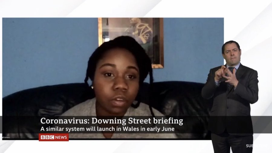 Very occasionally an iconic black British cultural moment takes place in front of the world but is only recognised by the black community - yesterday journo  @Nadine_Writes gave us one when in the Downing St briefing she asked a question with a picture of Marcus Garvey behind her.