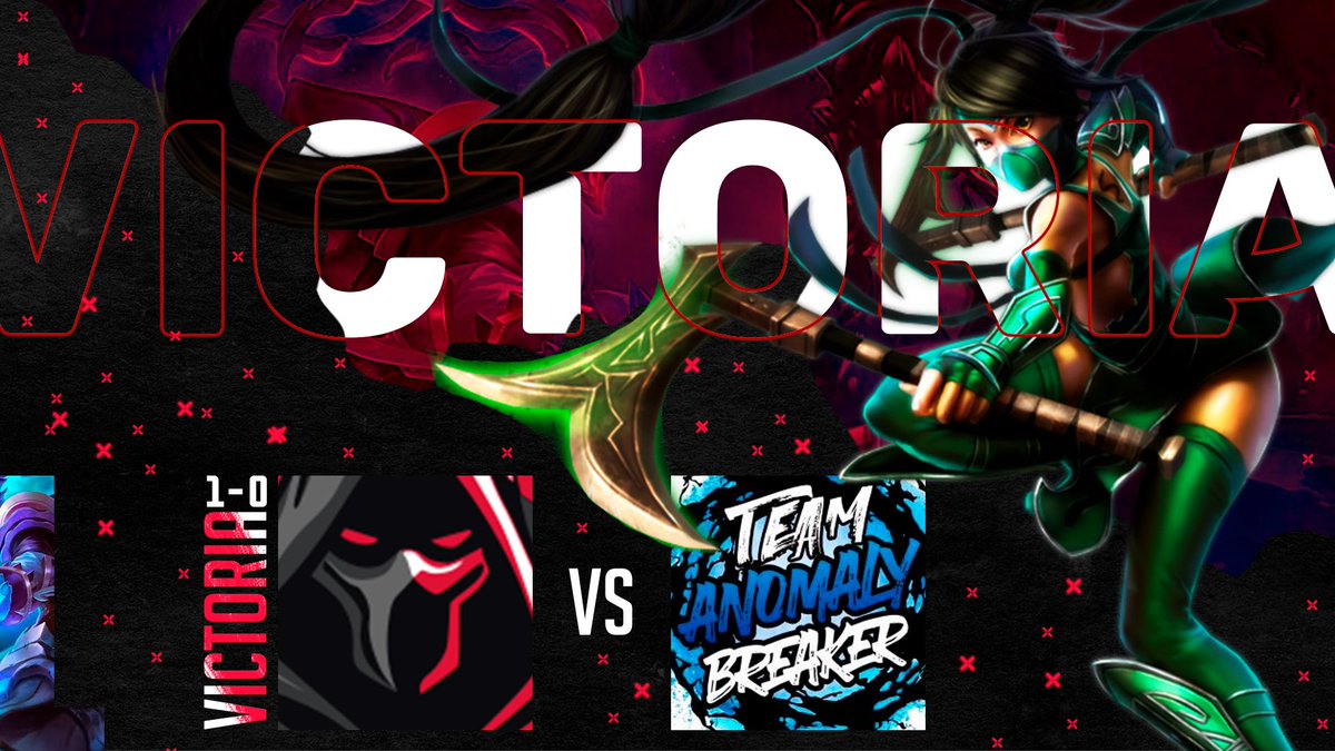 ☠️l JORNADA 1  l☠️

Ganamos la Primera Jornada de la gran NEST esports arena de #LOL 

🆚 Team Anomaly Breaker 

👤Top: CAS Wicked
👤Jungla: XxLinkinparkxX
👤Mid: zßuster
👤Adc: Jackthe
👤Supp: Sad Peluchin

👤Mopri Manager 

#GORIPERS☠️ #LoL #4everRipers 

Diseño ✍🏻<a href="/TAISON_CR/">Blass</a>
