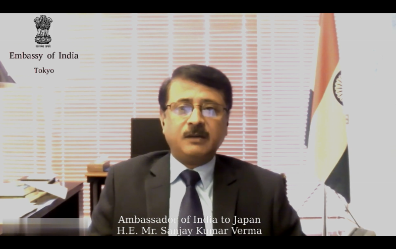 IndianEmbTokyo's tweet photo. @NASSCOM #JapanVCConnect e-pitching platform started with its first session with opening remarks by HE Amb Sanjay K Verma highlighting technology and innovation as next frontier for #IndiaJapan relations. See his full remarks here: https://t.co/By0ayvjZSa https://t.co/gp7SVZGOFH