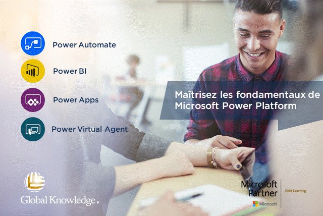 GKFrance's tweet image. Découvrez tout le potentiel des solutions #Microsoft #Powerplateform avec notre #formation de découverte des fondamentaux. Informations et inscriptions 👇  bit.ly/Power_Plateform