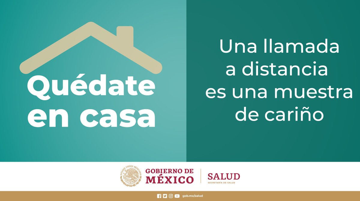 SSalud_mx's tweet photo. #QuédateEnCasa Infórmate en https://t.co/tw2fMeCsic y mantén la #SanaDistancia. https://t.co/Xz89slMN2H
