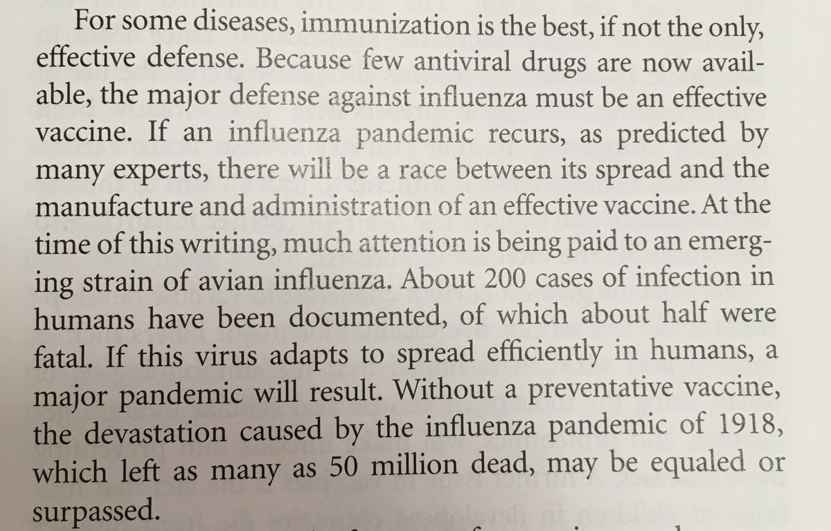 ericjsazama's tweet photo. Rereading my immunology textbook from 2012. Seems relevant 8 years later. Not exactly the flu, but another respiratory virus raging. We’ve known it was on the way, but there was only so much we could do. Yet we still didn’t do enough. RIP to the 100,000. https://t.co/5lAClVwGzh