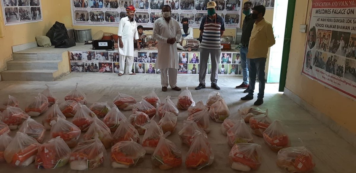salim_merchant's tweet photo. 1 Kit of food &amp; essentials -  Rs. 700
Helps - 1 family 
Duration - 1 Week. 

Donate &amp; Support Folk Musicians in Rajasthan 

https://t.co/4BowmwfKW9

@Sulaiman @Nikhil_Arora17 @ketto https://t.co/zOu2Qw2OuA