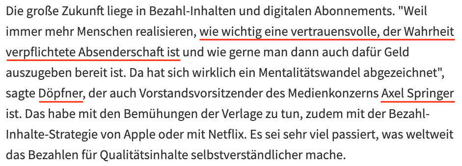 „Vertrauensvoll“ und „Wahrheit“ in einem Satz, von dem Vorstandsvorsitzenden des Medienkonzerns Axel Springer! 😂
x.com/heiseonline/st…