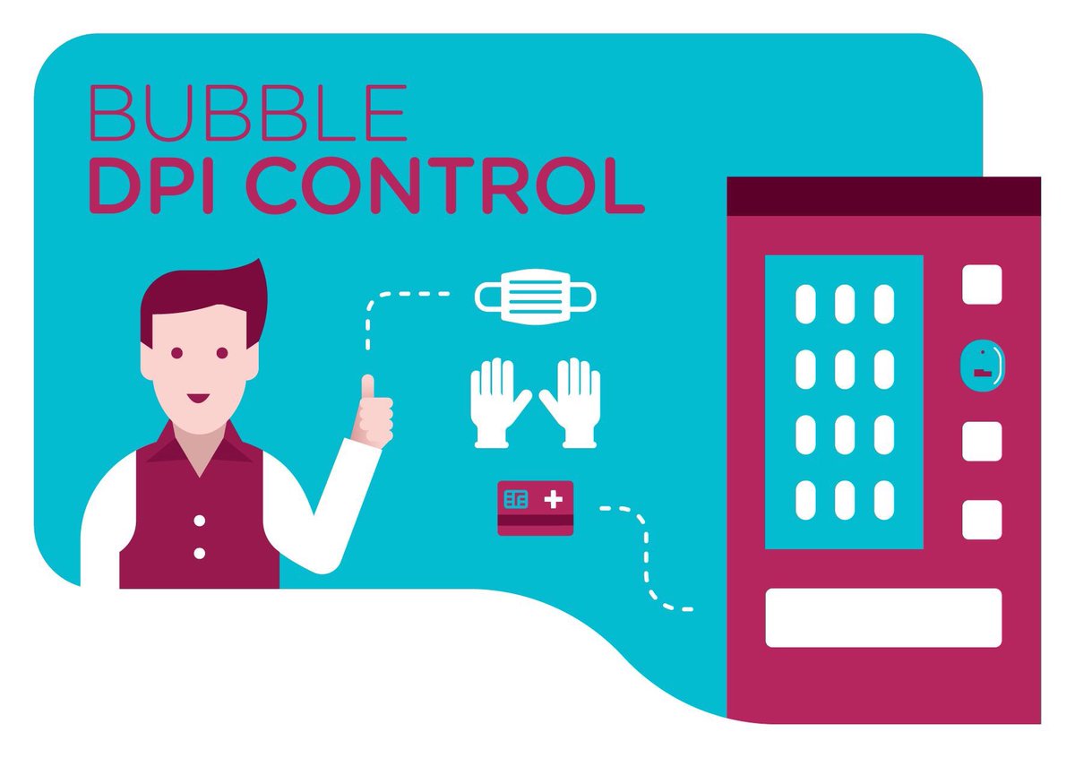QsaveElkey's tweet photo. BUBBLE® DPI Control è il sistema #Cashless per il #Vending in grado erogare e certificare i dispositivi #dpi rilasciati ai lavoratori o utenti al passaggio del badge, tessera sanitaria o chiavetta #Covid_19   https://t.co/EM0axZGMJK https://t.co/GYBtq2Mi1y