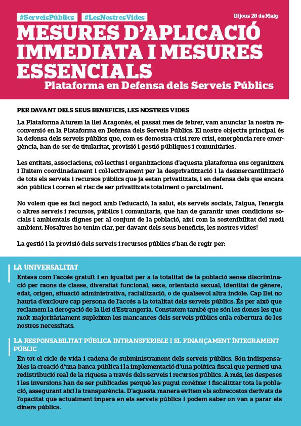 AuditoriaBCN's tweet photo. 🗣️Sabies que la gestió dels #ServeisPúblics i els recursos com l'aigua i l'energia estan majoritàriament en mans d'empreses privades que fan beneficis dels nostres drets? Un centenar d'organitzacions ens hem organitzat i tenim propostes per #LesNostresVides. (1/2) https://t.co/QaQfxuQwPy