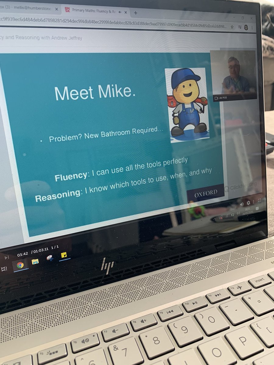 Wow!! Loved the early morning catch up with @AJMagicMessage looking at the link between fluency and reasoning! It certainly made me consider the importance of butter and jam 😊 Thanks @OUPPrimary for another cracking Webinar #FreeCPD #OUP #MasteringMaths