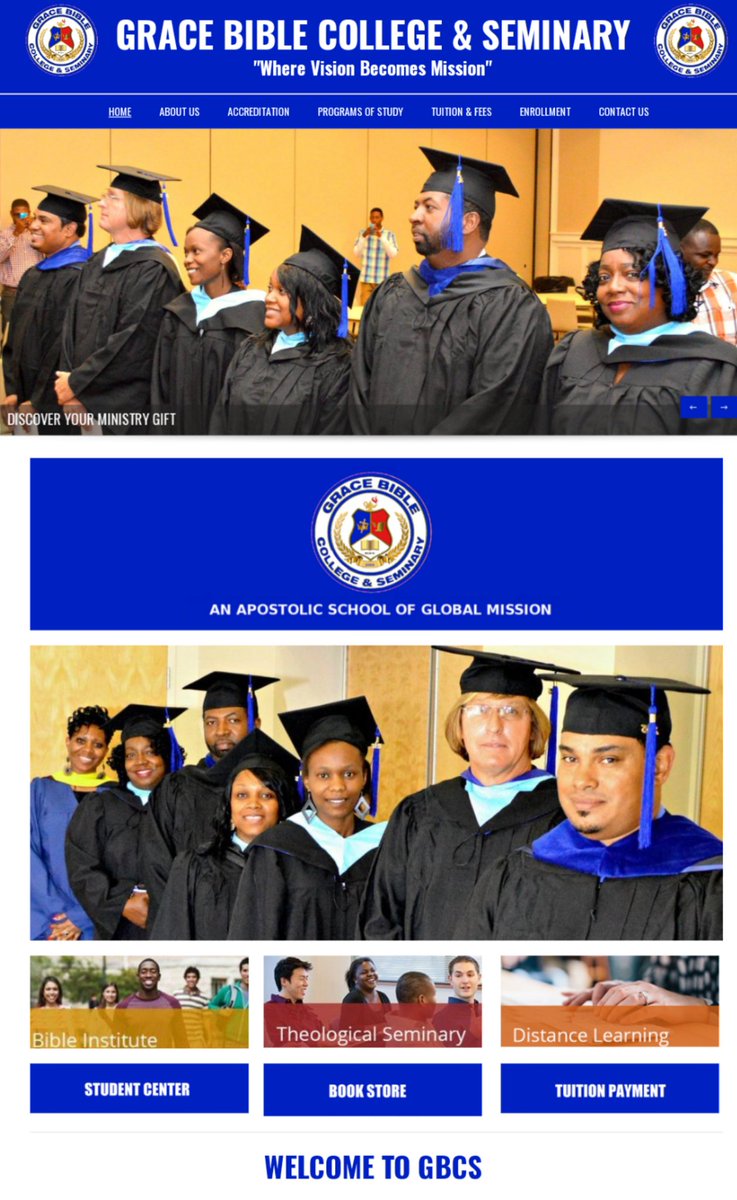 Grace Bible College &amp; Seminary
"Where Vision Becomes Mission"
gbcs.education