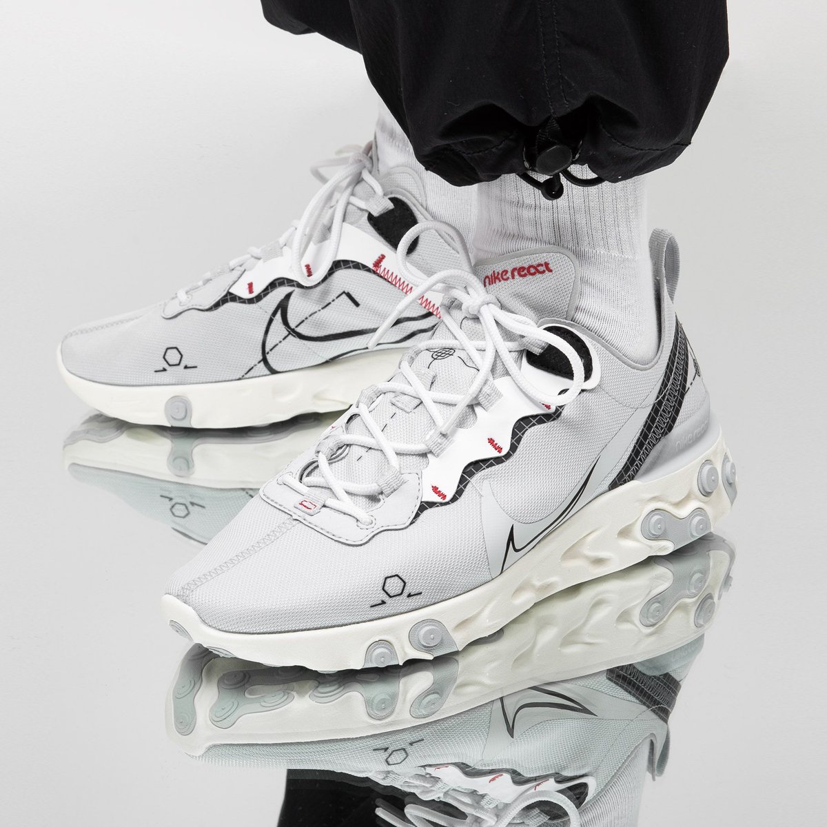 nike react element 55 schematic white