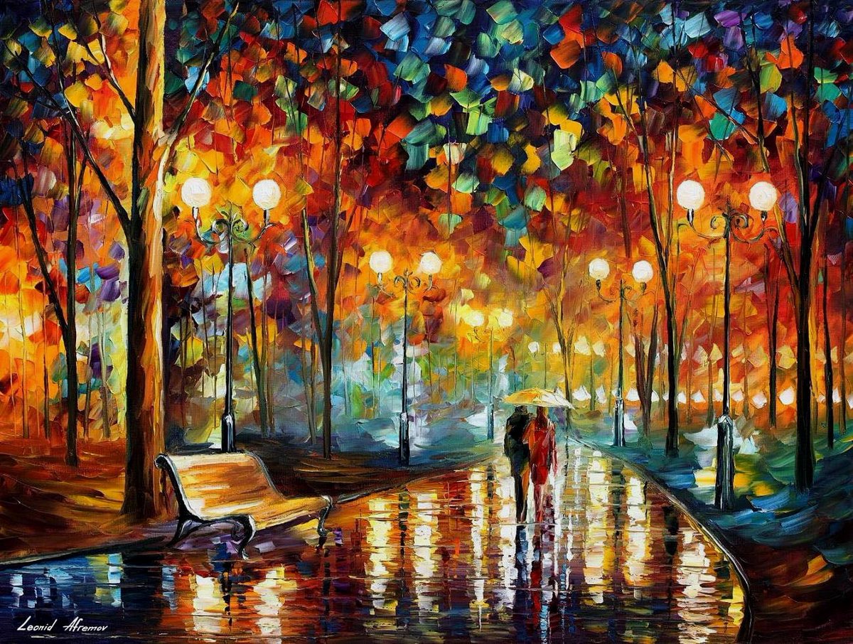 rubybrigg's tweet image. RAIN'S RUSTLE IN THE PARK — PALETTE KNIFE Oil Painting On Canvas By Leonid Afremov bit.ly/2wZGUoj

Please click on the link to see this painting on the site
#contemporarydrawing #modernist #artworksforsale #canvaslove