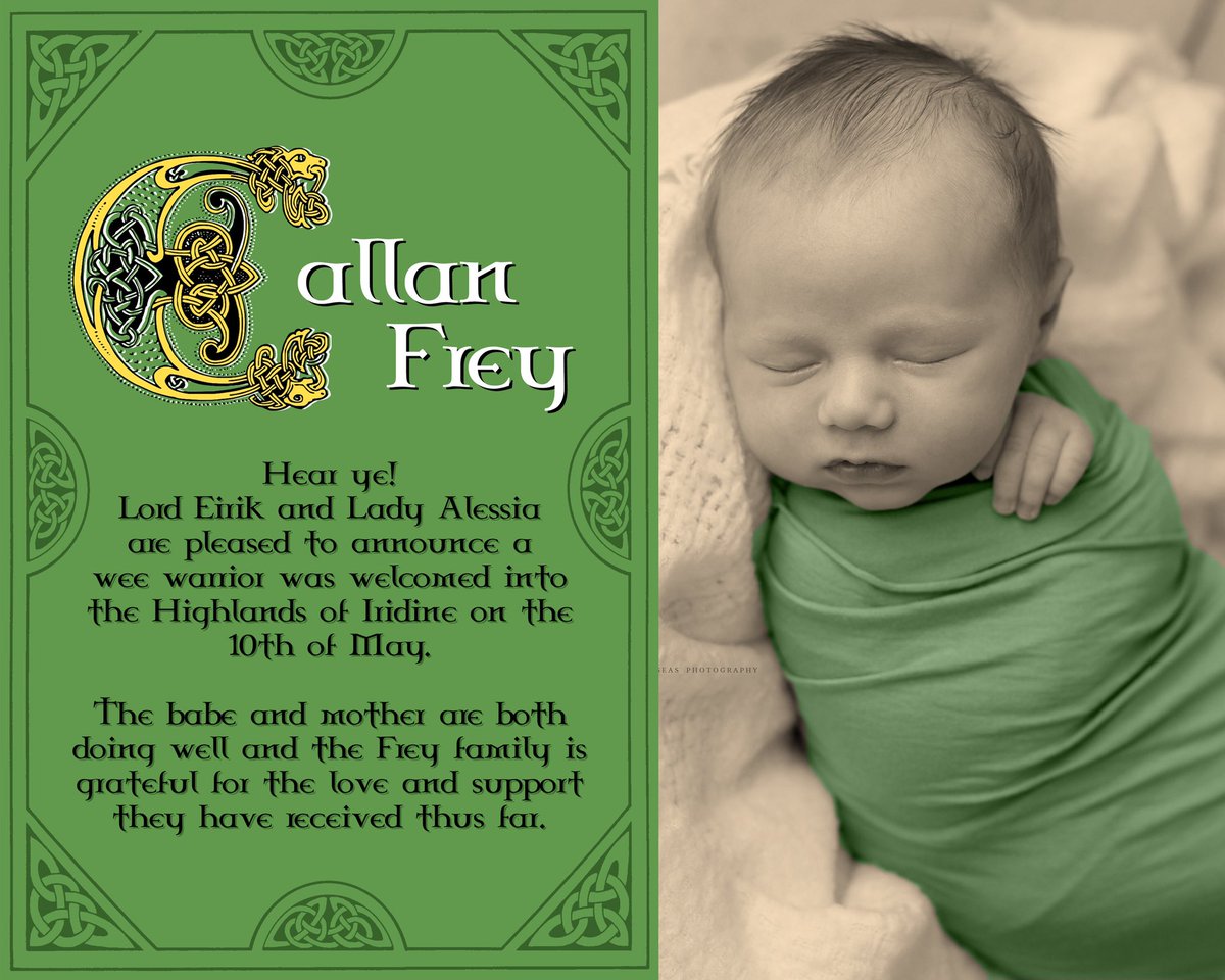 [Proudly toting their baby boy in his arms, Eirik grinned and kissed <a href="/VaIiantVixen/">Alessia Havard Frey | Parody</a> as they finally announced the arrival of their little warrior!]