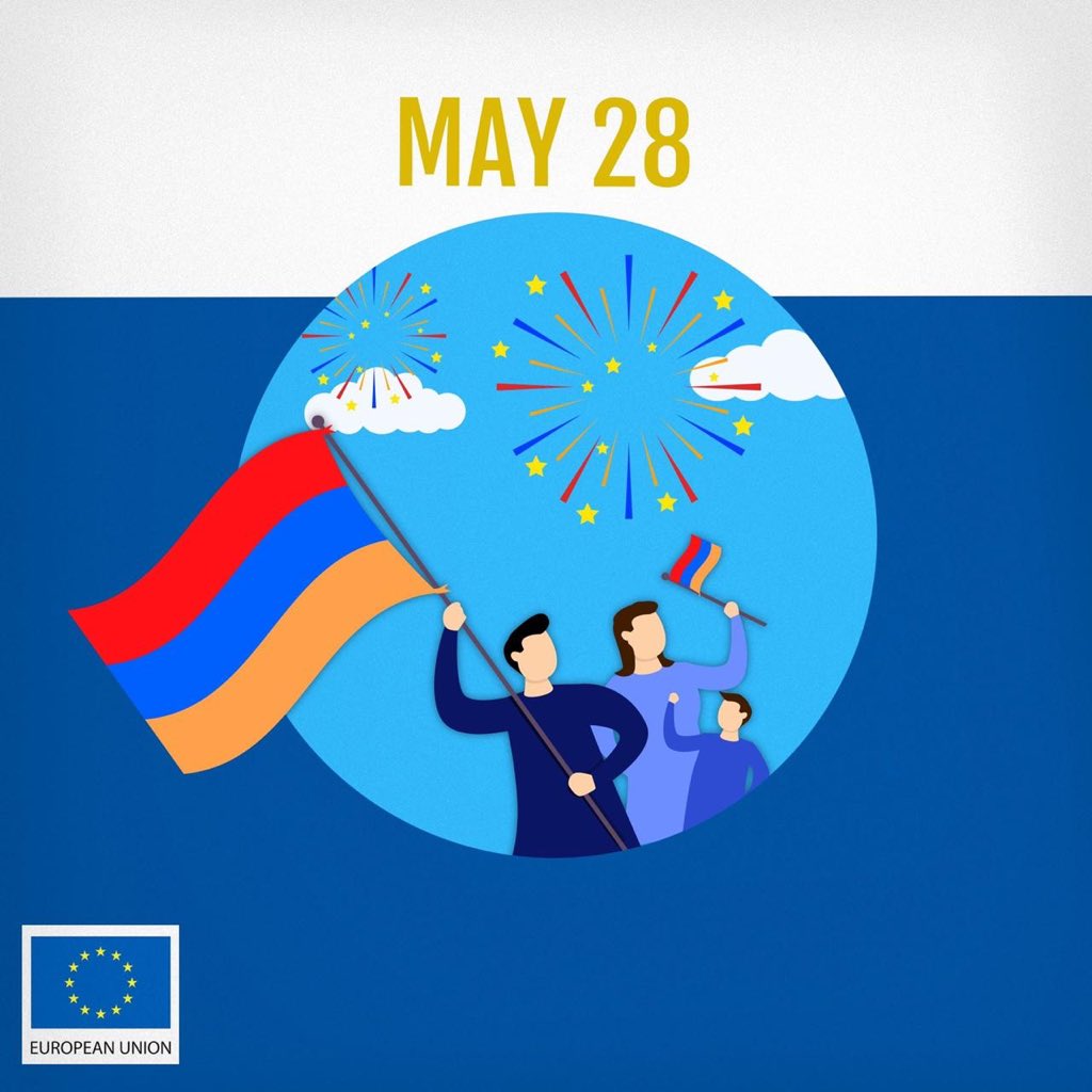 awiktorin's tweet photo. My sincere congratulations to  🇦🇲 and its people on Republic Day! The EU stands by Armenia as close and reliable partner in these challenging times and will continue to do so. We wish the Armenian people all the best, stay safe!
#StrongerTogether ! https://t.co/tonvoNPhjU