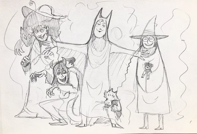 Drawings human ocs for once. Think ragtag quartet of gal pals being gay and summoning demons in a spookier version of late 20s/early 30s San Francisco 