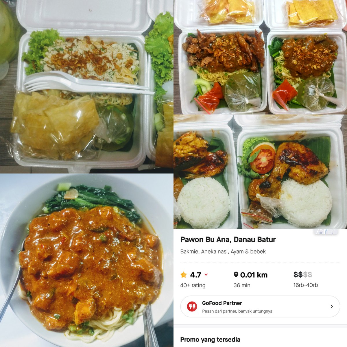 Hoki_Peace's tweet photo. Monggo yang mau nyari makan di gofood/grabfood kita jualan Mie Ayam Jogja toping banyak &amp; kental, Cwie Mie, semuanya pake Mie kualitas tinggi &amp; lembut, Ayam Panggang ready juga,  tinggal cari Pawon Bu Ana di aplikasimu rek, trims sebelumnya @infomalang https://t.co/7SvGuMDc6U