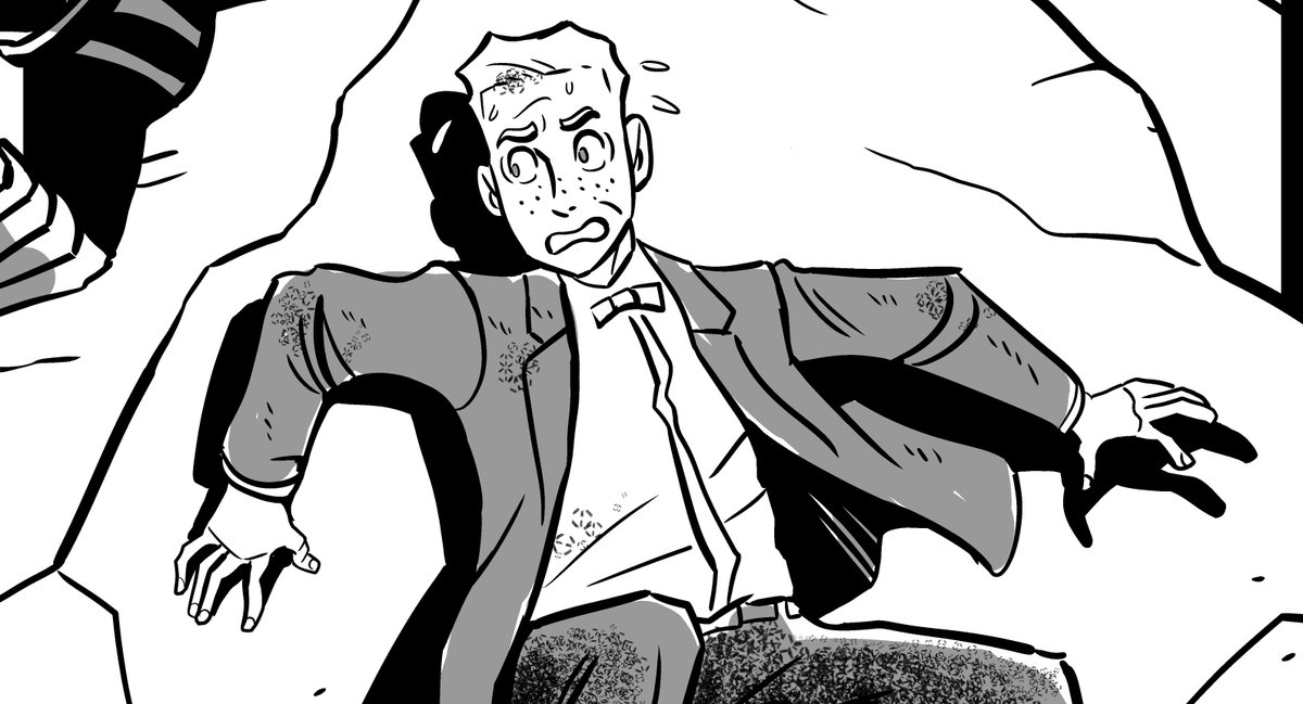 SO! Looks like we're finally back on track. Got my feet wet with this Medusa meets Jimmy Olsen sketch (recs by @jemale and @steve_lieber ) -- felt very stiff at first, with the texture of the new pen against the new screen feeling a bit chalky and awkward...