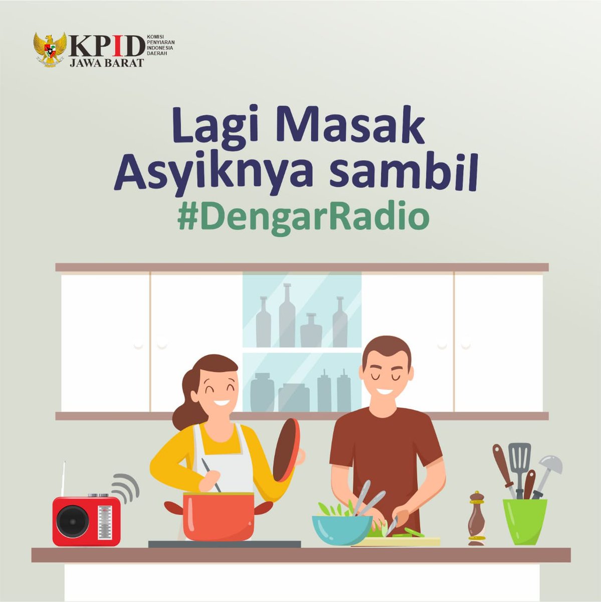 kpidjabar1's tweet photo. Sampurasun wargi Jabar
Kumaha daramang?
ayo dengar Radio sambil beraktifitas di rumah dan jangan lupa nonton TV juga
#KPIDJabar #DiRumahAja #TV #Radio #ProgramFavorit #Ramadhan #AyoDengarRadio #AyoNontonTV #DengerRadioItuKeren #KPIDJabarLawanCOVID19 https://t.co/HFgnOvWMGH