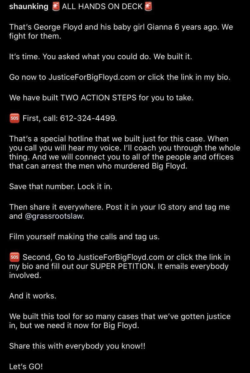 in the meantime,  http://JusticeForBigFloyd.com  please call & fill out the petition!