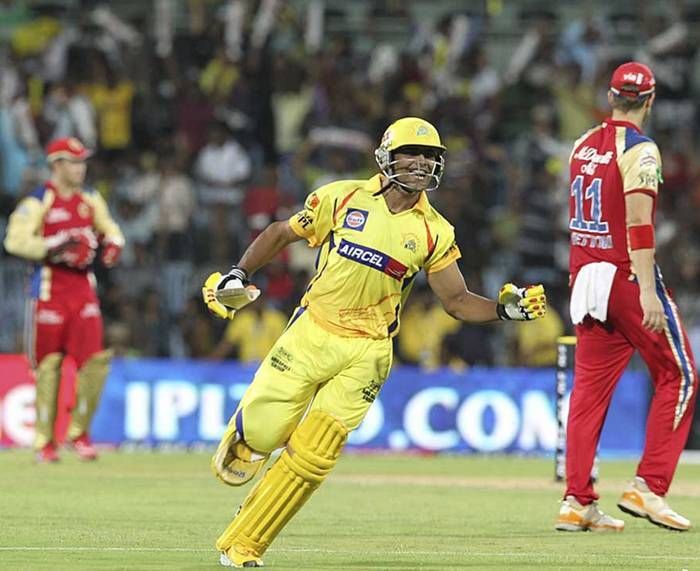 Qualifier 1::::  CSK vs RCBWinning the toss and opting to field; Csk got early breakthrough in the form of Gayle but Virat and Mayank got going till Bravo came and dismissed Mayank. But Virat played a fiery inning that set the tone for RCB in the huge game to set 175/4