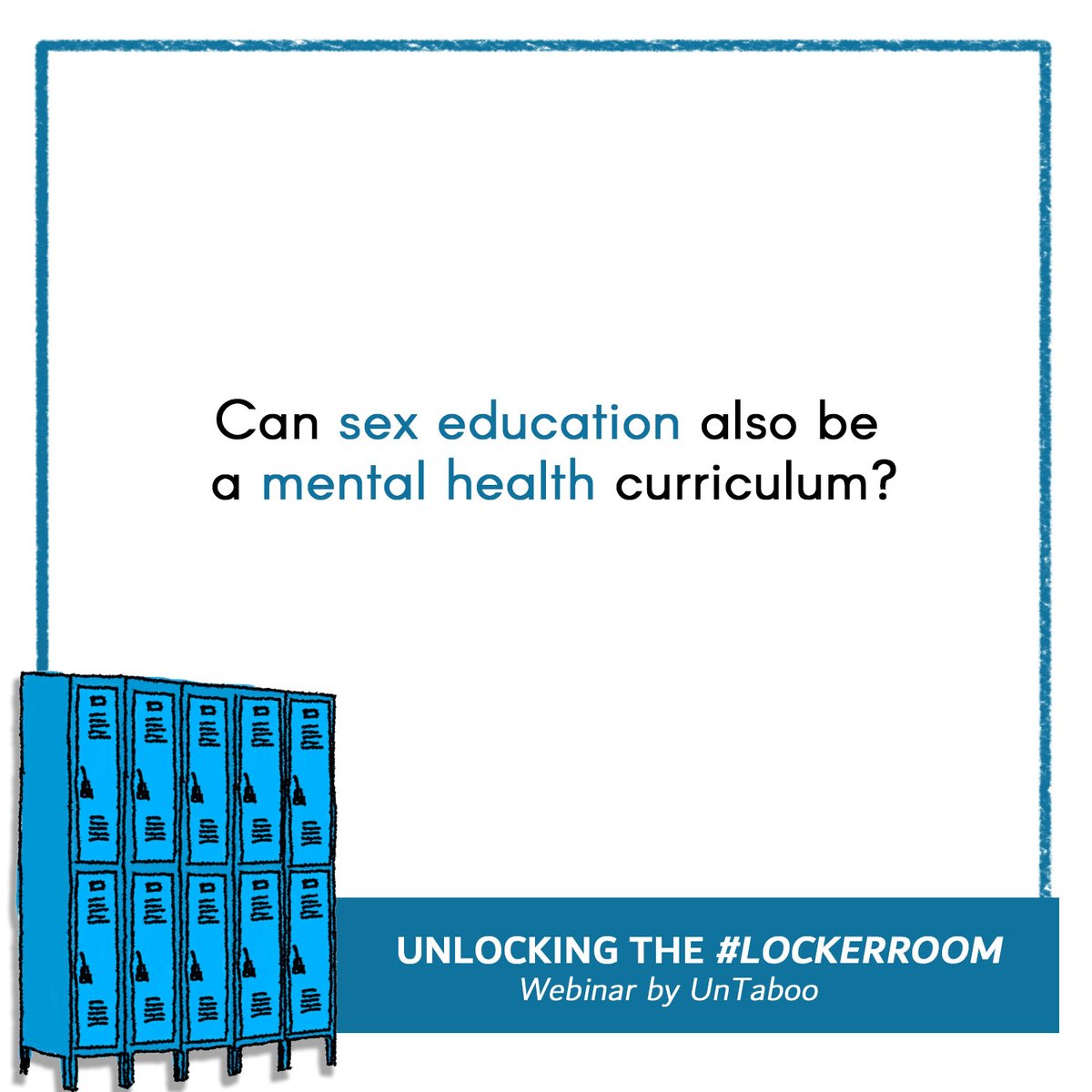 Sex education should encompass not just biology, but gender, sexuality &  #mentalhealth   too — it is also about providing safe spaces for conversations around all these aspects for holistic understanding.  #BoisLockerRoom (2/5)