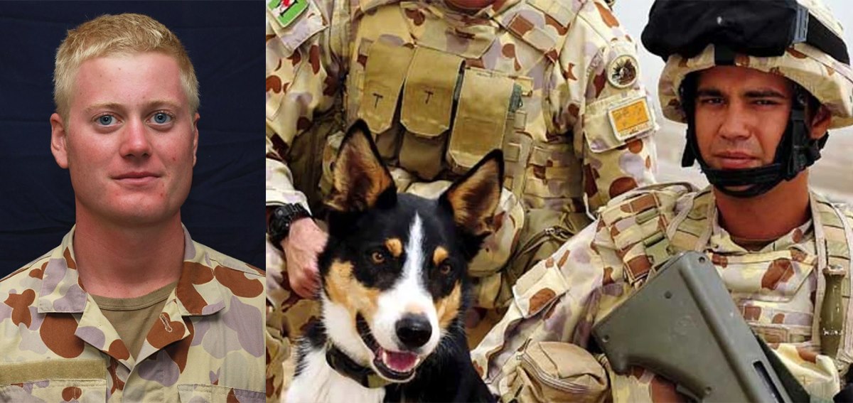 In memory of Sappers Jacob Moerland and Darren Smith of Australia's 2nd Combat Engineer Regiment, who lost their lives in an IED explosion in Afghanistan on 7 June 2010. Explosives sniffer dog Herbie was also killed. Rest easy, Snowy and Smithy, your duty is done. #LestWeForget
