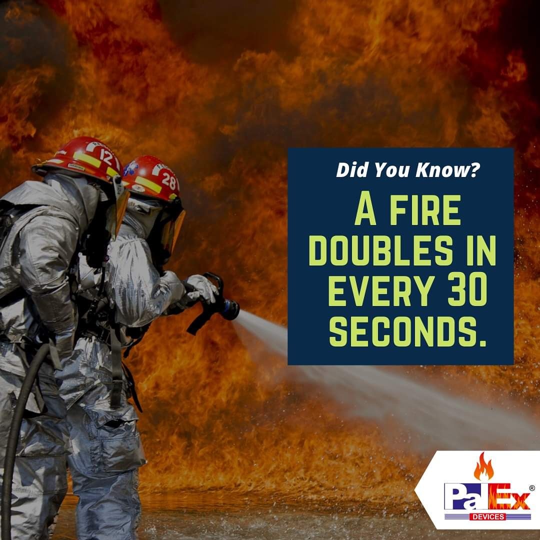 SafetyPalladium's tweet photo. Once a fire starts, get out immediately. A small flame can turn into a major fire in less than 30 seconds. A home fire can double in size every minute.
#PalladiumSafetySolutions #FireEquipments #FireSafety #FireProtection #Palex https://t.co/u7JSn5R46i