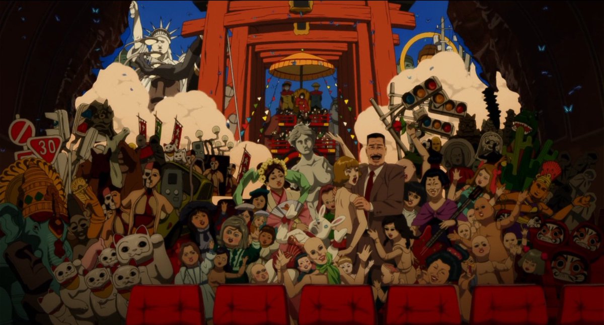 Paprika / Papurika (2006)dir. Satoshi Koncrazy, three-fold. uniquely hallucinating and thrilling with surreal visuals. it fantastically captures and gives you the best experience on how a dream world can be an escape from reality.4/5