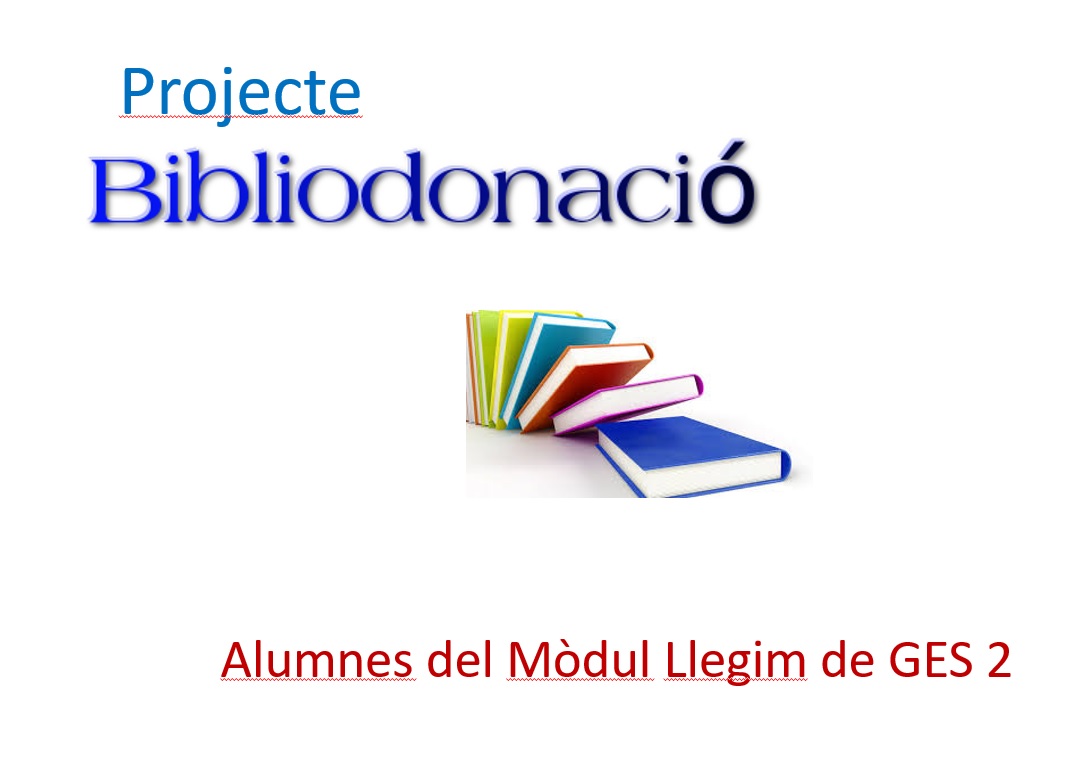 CfaMollerussa's tweet photo. Bibliodonació

Al segon trimestre al mòdul LLegim de GES 2 vam pensar en un projecte per impulsar la lectura a la nostra escola i vam veure que seria una bona idea de fer una proposta a la resta d’alumnes.
[Llegeix més]
https://t.co/ZZ6CKAxcfn https://t.co/W1f0DvReva