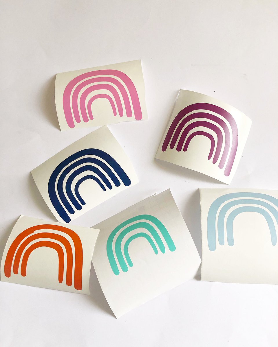 BagsofFavours's tweet photo. Be a rainbow in someone’s cloud ☁️ ⛅️ 🌈 rainbow decals to use on walls, gift items ....Bagsoffavours.etsy.com #thursdaymorning #onlinecraft #giftideas #eshopsuk #ukearlyhour #etsy #EarlyBiz #SmallBiz https://t.co/yOTDHzSAeY