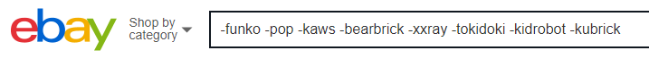 trying to find cute vinyl toys on ebay... 