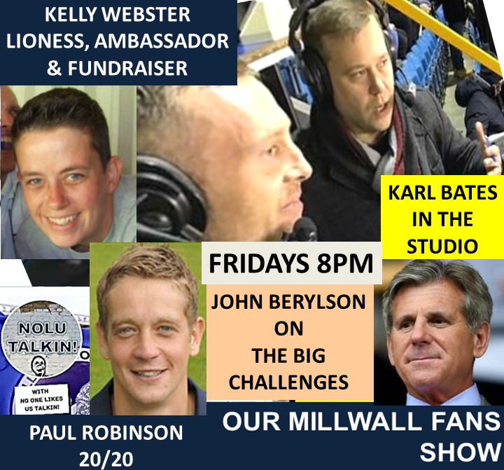 NOLUTALKIN's tweet photo. Any questions for #Millwall_IFollow Commentator #Karl_Bates? Post them below. It's #Ted_Robinson #Bethany_Warren &amp; #James_Kelly in the studio with Karl. Listen here on Friday at 8pm. 
@NewsAtDen @PorterSLP @metrosportHQ @P8riot_1776 
@aj_rhys_stone @Mikecowley25 @Mike_Lions_71 https://t.co/LvOZrrUtDU