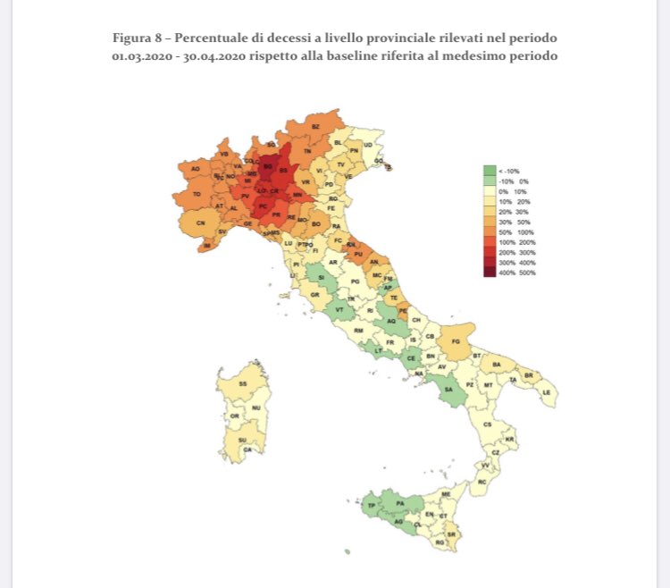 This is not true in Italy and France, for example, where there were definitive hotspots of public health systems being overwhelmed and other areas with lower than normal death rates. 8/