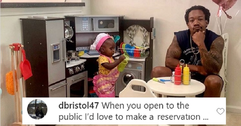 A dad hilariously reviewed his toddler’s “restaurant” and she’s not getting a Michelin star anytime soon. thepoke.co.uk/2020/05/28/dad…